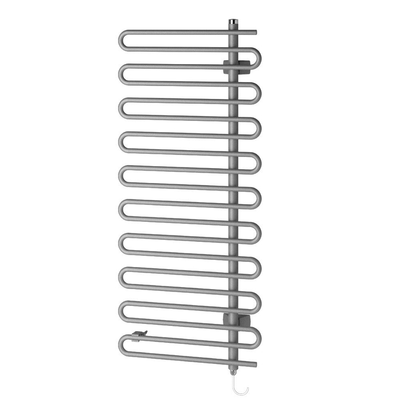 Těleso koupelnové trubkové Kermi Icaro-E 1841 x 600 mm, elektrosada WKS vpravo 800 W, stříbrné