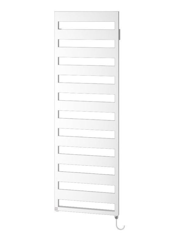Koupelnové trubkové elektrické těleso Kermi Casteo-E elektrosada FKS vpravo, 986 x 600 mm, bílé