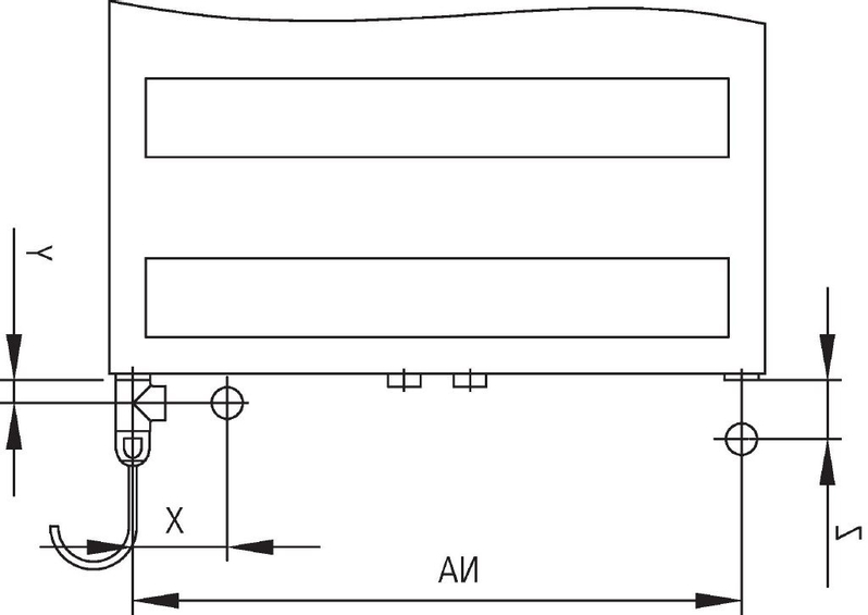 Koupelnové trubkové elektrické těleso Kermi Casteo-E elektrosada WKS vlevo, 1259 x 500 mm, bílé