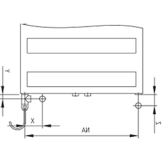 Koupelnové trubkové elektrické těleso Kermi Casteo-E elektrosada WFS vlevo, 1533 x 600 mm, stříbrné