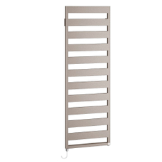 Koupelnové trubkové elektrické těleso Kermi Casteo-E elektrosada FKS vlevo, 1533 x 750 mm, stříbrné