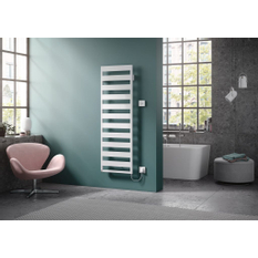 Koupelnové trubkové elektrické těleso Kermi Casteo-E elektrosada WFS vpravo, 1806 x 500 mm, stříbrné