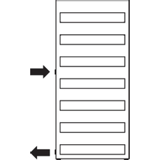 Koupelnové trubkové těleso Kermi Casteo-D boční připojení vlevo, 986 x 600 mm, stříbrné