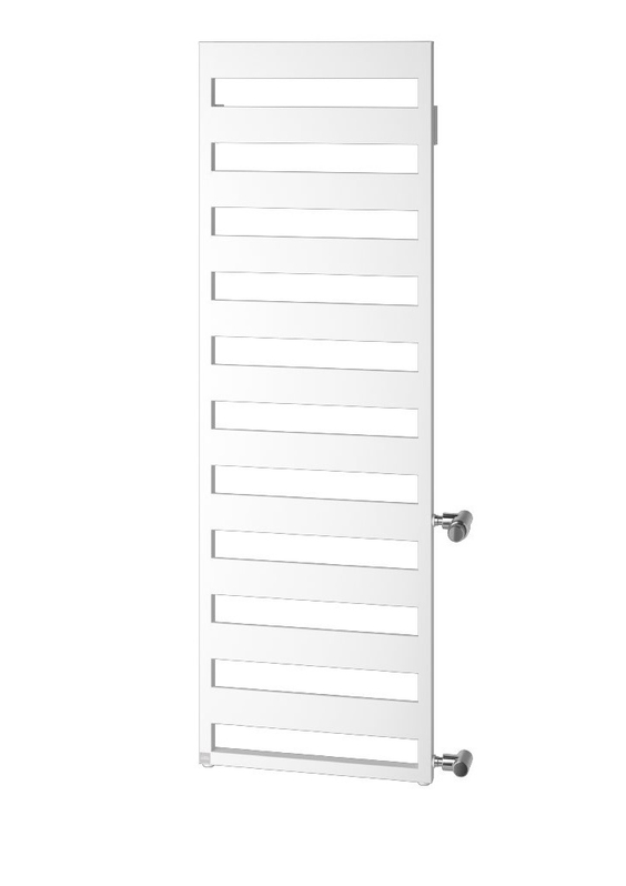 Koupelnové trubkové těleso Kermi Casteo-D boční připojení vpravo, 1259 x 500 mm, bílé