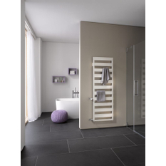 Koupelnové trubkové těleso Kermi Casteo-D boční připojení vlevo, 1533 x 500 mm, bílé