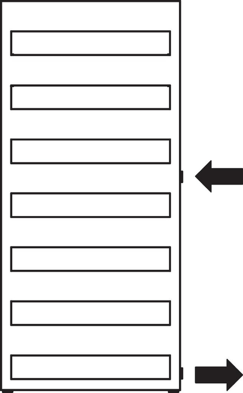 Koupelnové trubkové těleso Kermi Casteo-D boční připojení vpravo, 1533 x 500 mm, bílé