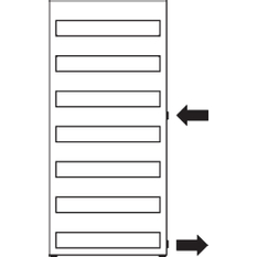 Koupelnové trubkové těleso Kermi Casteo-D boční připojení vpravo, 1533 x 500 mm, bílé