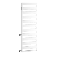 Koupelnové trubkové těleso Kermi Casteo-D boční připojení vlevo, 1533 x 750 mm, bílé