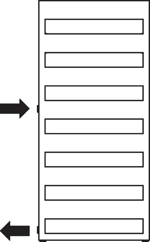 Koupelnové trubkové těleso Kermi Casteo-D boční připojení vlevo, 1806 x 750 mm, bílé