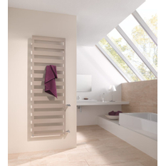 Koupelnové trubkové těleso Kermi Casteo-D boční připojení vpravo, 1806 x 750 mm, stříbrné