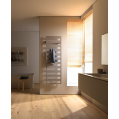 Koupelnové trubkové těleso Kermi Casteo středové připojení, 1533 x 750 mm, stříbrné