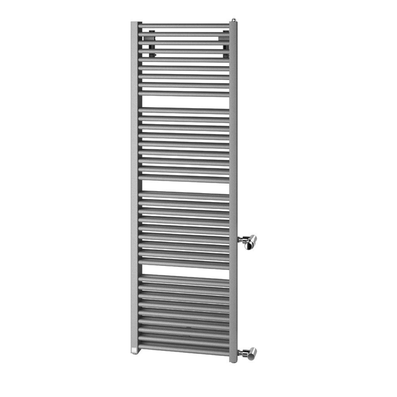 Těleso koupelnové trubkové pro rekonstrukce Kermi Duett-D 1188 x 484 mm, pravé, 834W, stříbrné
