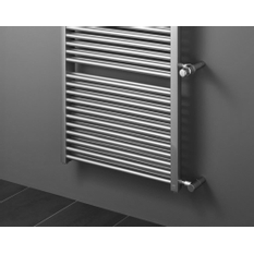 Těleso koupelnové trubkové pro rekonstrukce Kermi Duett-D 1188 x 484 mm, pravé, 834W, stříbrné