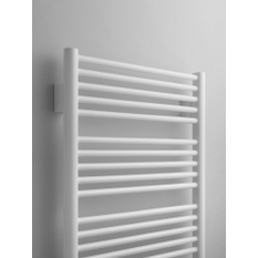 Těleso koupelnové trubkové elektrické Kermi Geneo circle-E 810 x 431 mm, elektrosada WFS vlevo 400 W, stříbrné