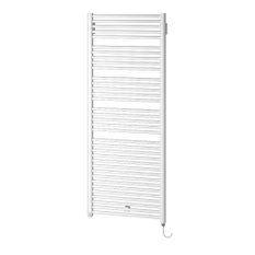 Těleso koupelnové trubkové elektrické Kermi Geneo circle-E 810 x 730 mm, elektrosada WKS vpravo 600 W, bílé