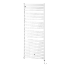 Těleso koupelnové trubkové elektrické Kermi Geneo quadris-E 1174 x 447 mm, elektrosada FKS vpravo 400 W, bílé