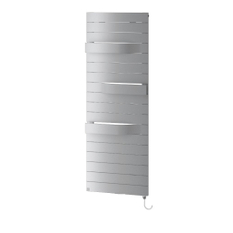 Těleso koupelnové designové elektrické Kermi Tabeo-E elektrosada WKS vpravo 800 W, 1437 x 500 mm, stříbrné