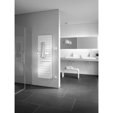 Těleso koupelnové designové elektrické Kermi Tabeo-E elektrosada FKS vpravo 1200 W, 1757 x 600 mm, bílé