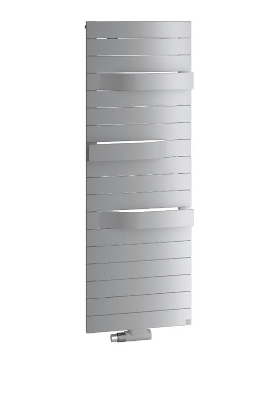 Těleso koupelnové designové Kermi Tabeo středové připojení 1757 x 600 mm, 1060 W, stříbrné
