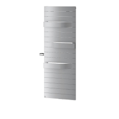 Těleso koupelnové designové Kermi Tabeo-V ventil vlevo 1437 x 600 mm, 883 W, stříbrné