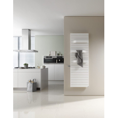 Těleso koupelnové designové Kermi Tabeo-V ventil vlevo 1757 x 500 mm, 920 W, stříbrné