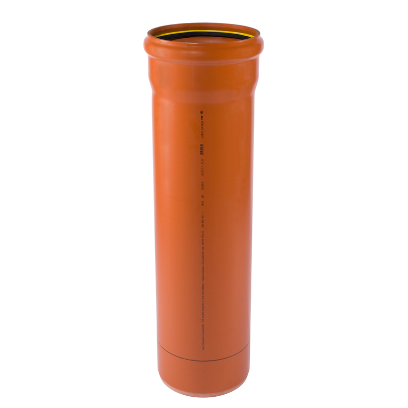 Trubka hrdlová kanalizační PVC Osma KGEM SN10 Vollwand, DN 315 x 9,2 x 3000 mm, oranžová