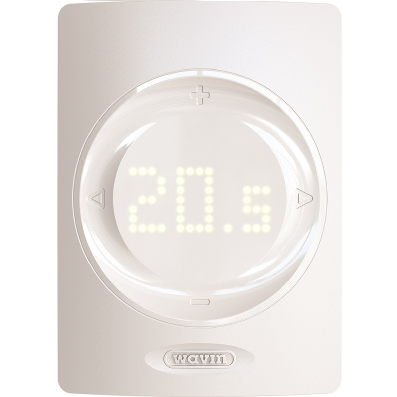 Termostat bezdrátový Wavin Sentio IR s LED osvětlením, 2x AA baterie, bílá