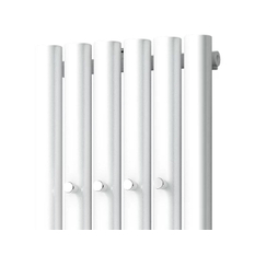 Těleso koupelnové trubkové Isan Akros s háčky 1800 x 470 mm, 1086 W, středové připojení, sněhově bílá RAL 9016
