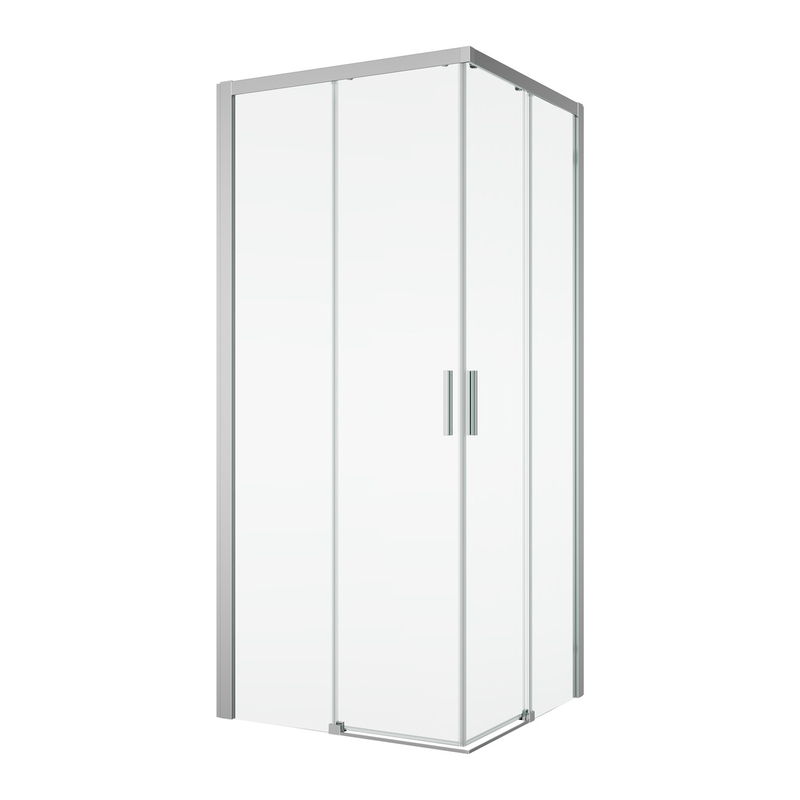 Dvoudílné posuvné dveře Ronal Top - Line S - levé / 1 strana rohového vstupu 800 x 2000 mm, aluchrom/sklo čiré