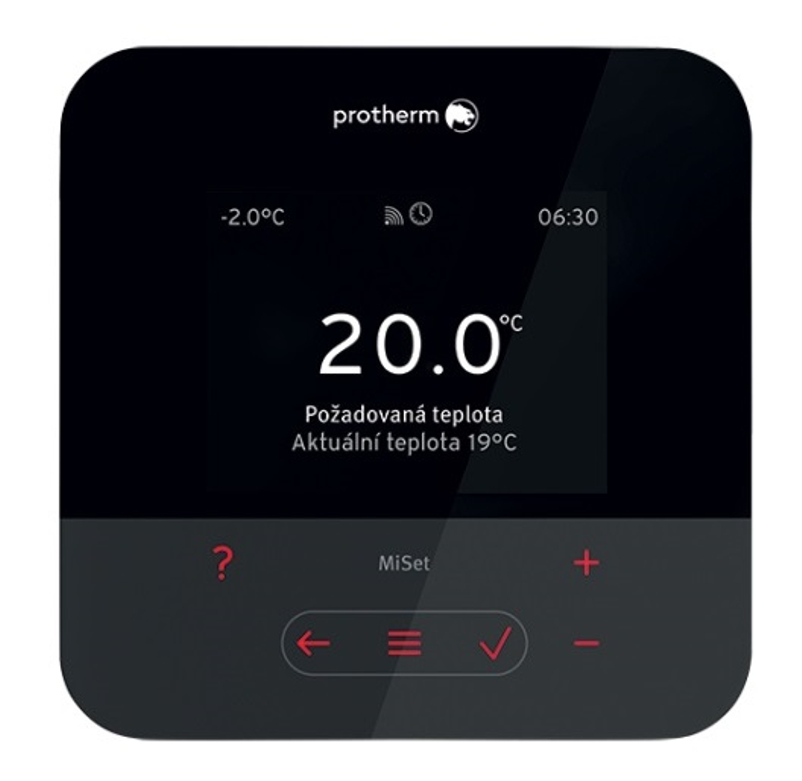 Regulátor prostorový bezdrátový Protherm MiSet R (SRT 380f) s ekvitermí regulací