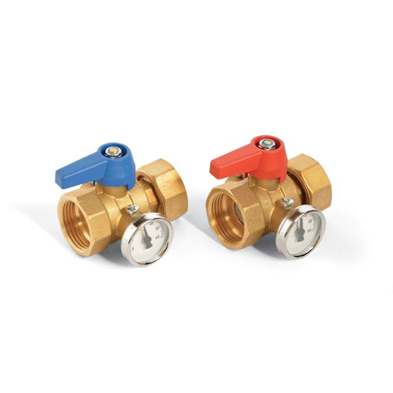 Kohout uzavírací s teploměrem Gabotherm GT-KHT-1˝