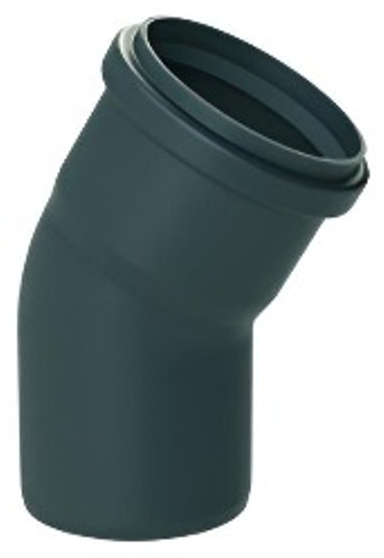 Koleno 30° Almeva Starr DN 80, černá
