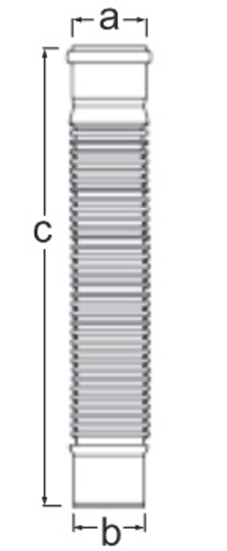 Absorbér Almeva Varianta 1 - plastová vložka v komínové tvárnici DN 80, černá