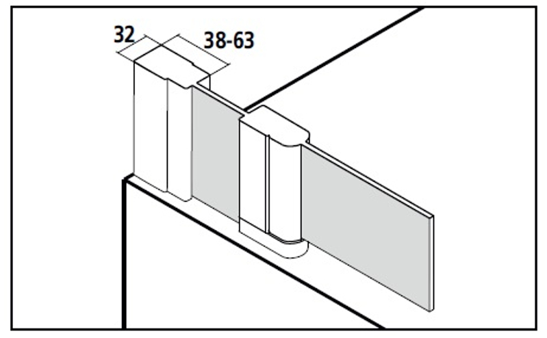 Zástěna vanová kyvná 2-dílná s pevným polem Plano Cada XS CKDTL levá stříbrná vysoký lesk, čiré ESG sklo s úpravou CADAclean 105 x 160 cm