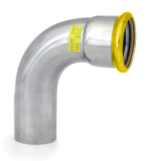 Oblouk 90° PRESS GAS - s jedním zásuvným koncem - 22mm IVAR.IVN21 GAS