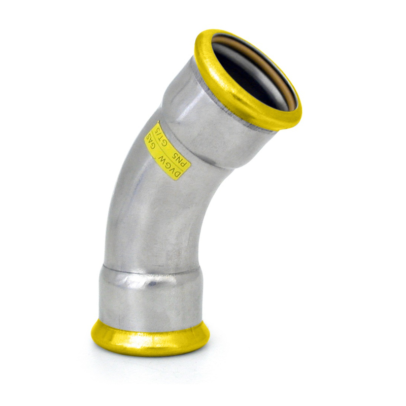 Oblouk 45° PRESS GAS - 42mm IVAR.IVN22 GAS