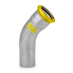 Oblouk 45° PRESS GAS - s jedním zásuvným koncem - 22mm IVAR.IVN23 GAS