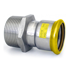 Přechodka PRESS GAS - s vnějším závitem - 22mm-R3/4˝ IVAR.IVN81 GAS