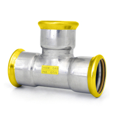 T-kus 90° PRESS GAS - jednoznačný - 22mm IVAR.IVN40 GAS