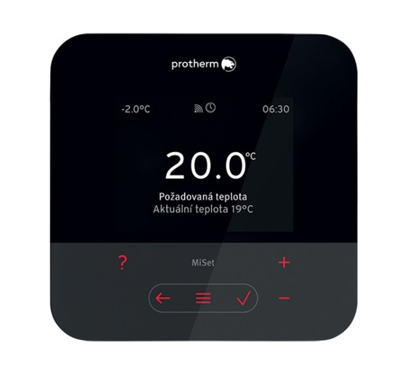 Regulace eBus ekvitermní Protherm MiPro Sense (SRC 720) - ekvitermní eBus regulace s týdenním časovým programem pro 1 přímý topný okruh