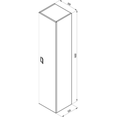 Vysoká skříňka Ravak SB Comfort 35 bílá/bílá
