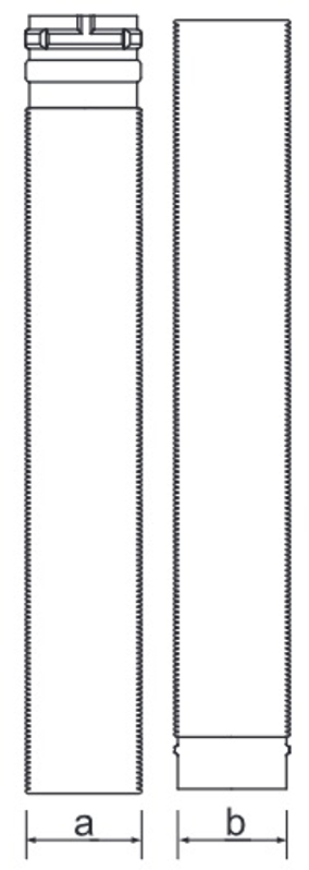 Flexibilní trubka 1m Almeva FLEX (DN60-125 mm) DN 80, černá