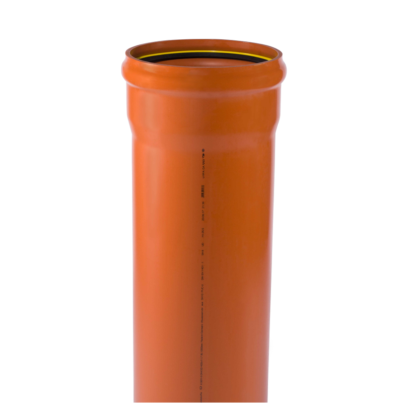 Trubka hrdlová kanalizační PVC Osma KGEM SN10 Vollwand, DN 400 x 11,7 x 1000 mm, oranžová