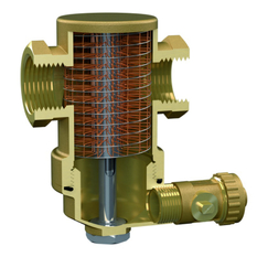 Odlučovač nečistot Reflex Exdirt D 5/4 M, mosaz, horizontální