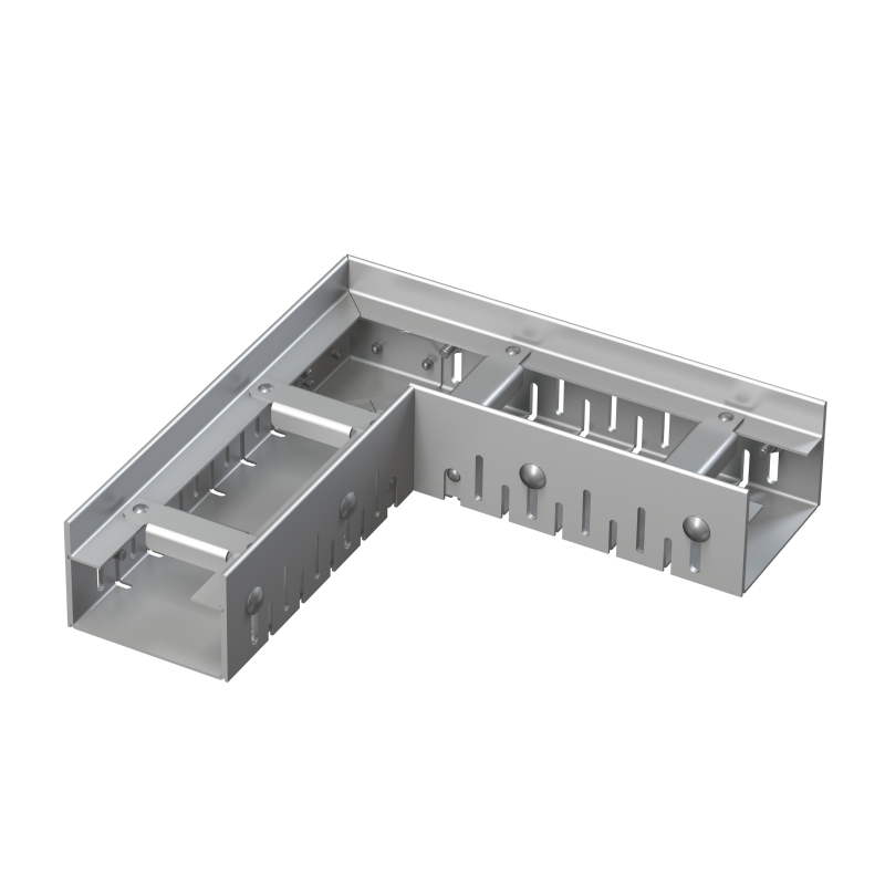 Drenážní žlab Alcadrain (Alcaplast) rohový 75 mm nastavitelný, nerez ADZ301VR