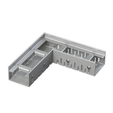 Drenážní žlab Alcadrain (Alcaplast) rohový 75 mm nastavitelný, nerez ADZ301VR