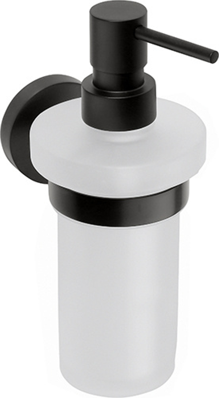 Dávkovač tekutého mýdla Bemeta Dark 80 x 190 mm 230 ml černá/sklo