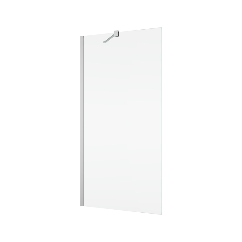 Pevná vanová zástěna Ronal Easy 800 x 1500 mm, aluchrom/sklo čiré