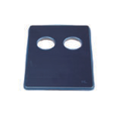 Krytka z nerezové oceli se dvěmi otvory HL Hutterer & Lechner