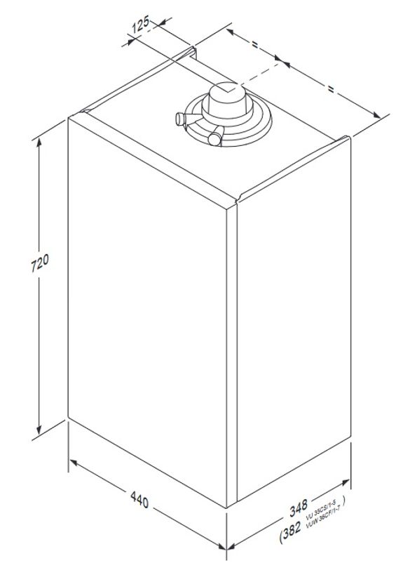 Kotel kondenzační závěsný Vaillant ecoTEC plus ioniDetect VU 20CS/1-5, 2,7 - 21,0 kW